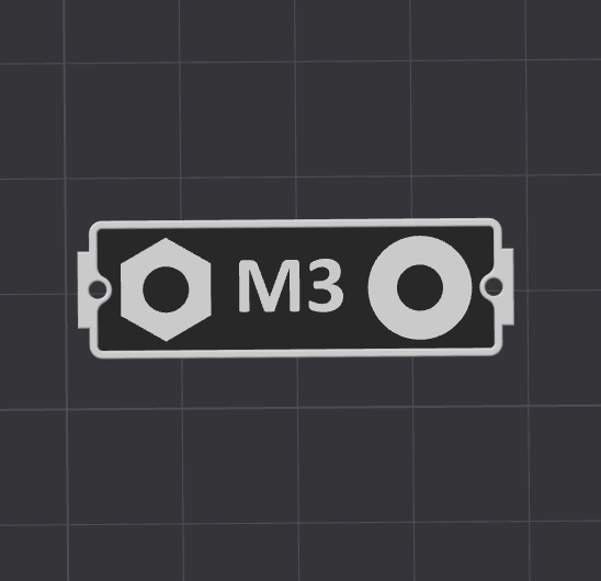 Gridfinity Bin Labels: Hex Nuts & Washers for 1x1x6_D2_L12_S10