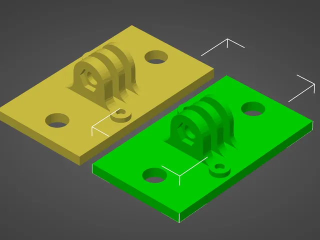 GoPro style mount for 4080 profile Aluminum Extrusion