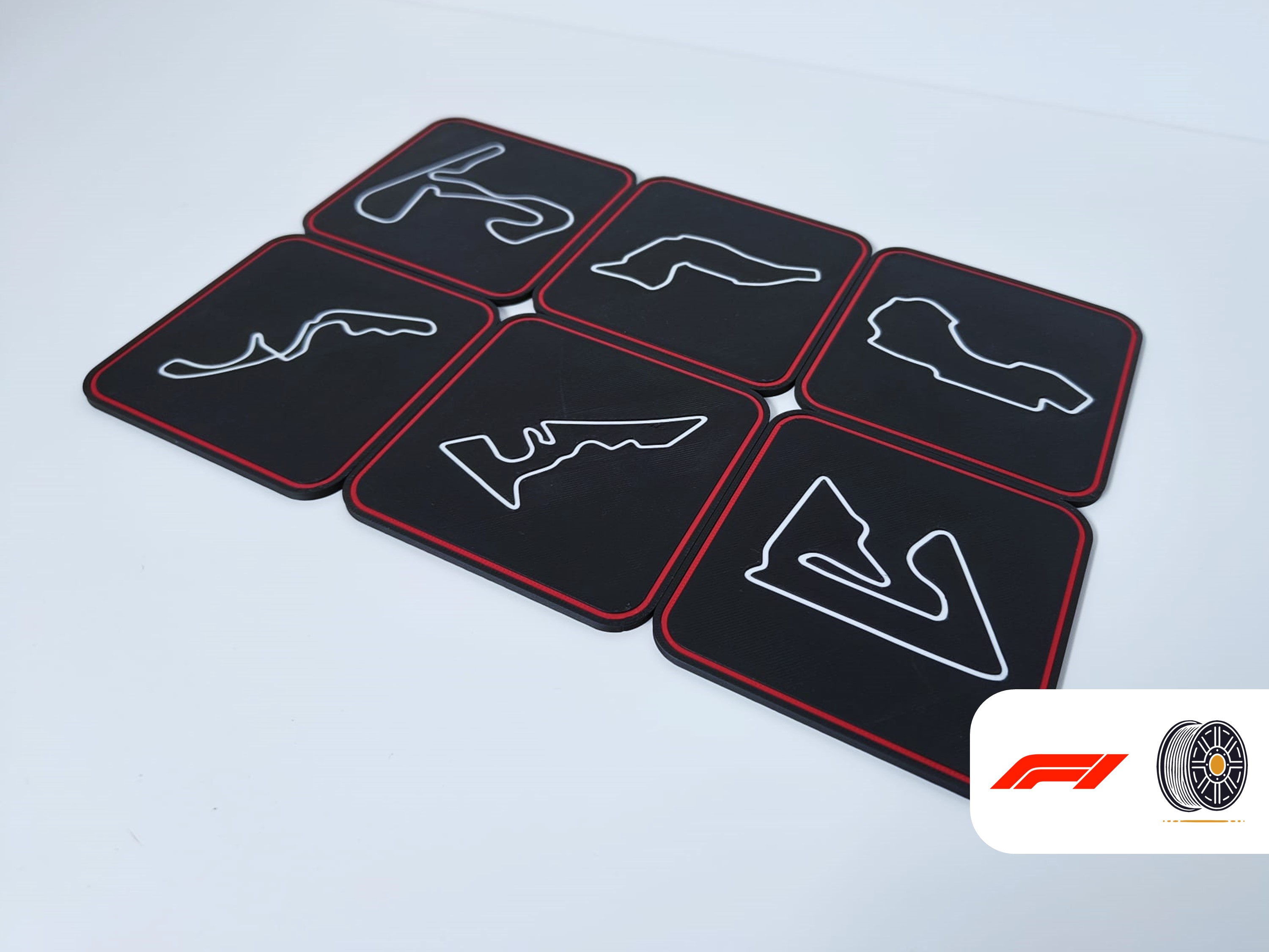 F1 Coaster Set | 6 Additional Iconic Circuits