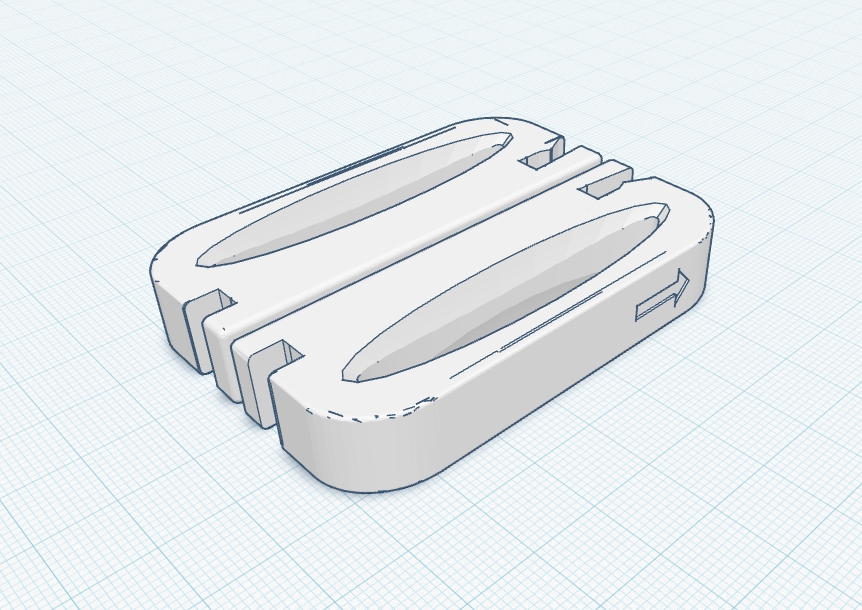 Miniatura 2 do modelo 3D E-track loop clip