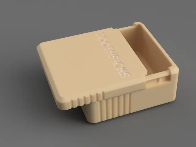 Sliding Toothpick Box (Holds 500 Count)