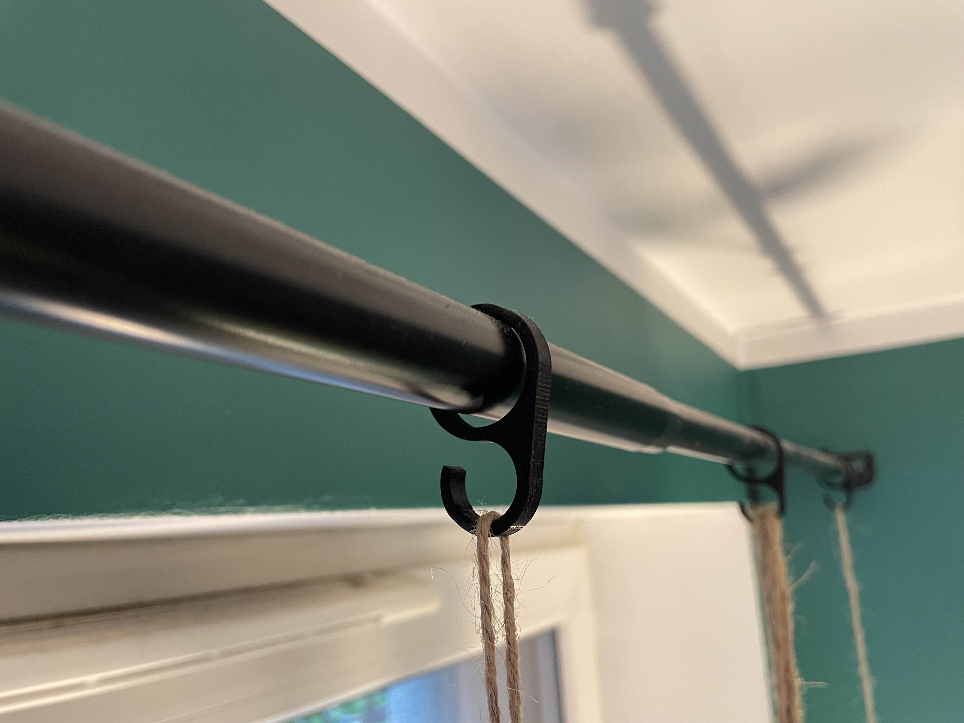 Hook for IKEA RÄCKA Curtain Rod