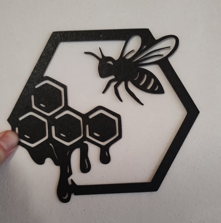 Dekorace včela a med plástev / Bee and honey honeycomb decoration