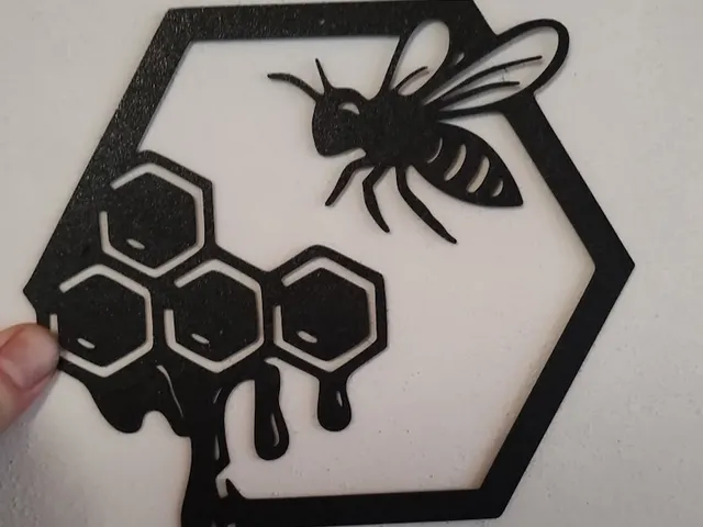 Dekorace včela a med plástev / Bee and honey honeycomb decoration