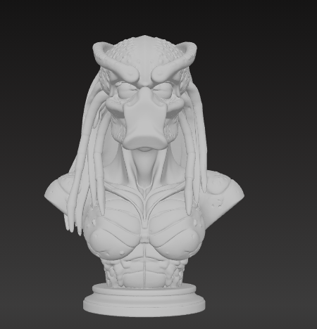 Predator Warrior Statue