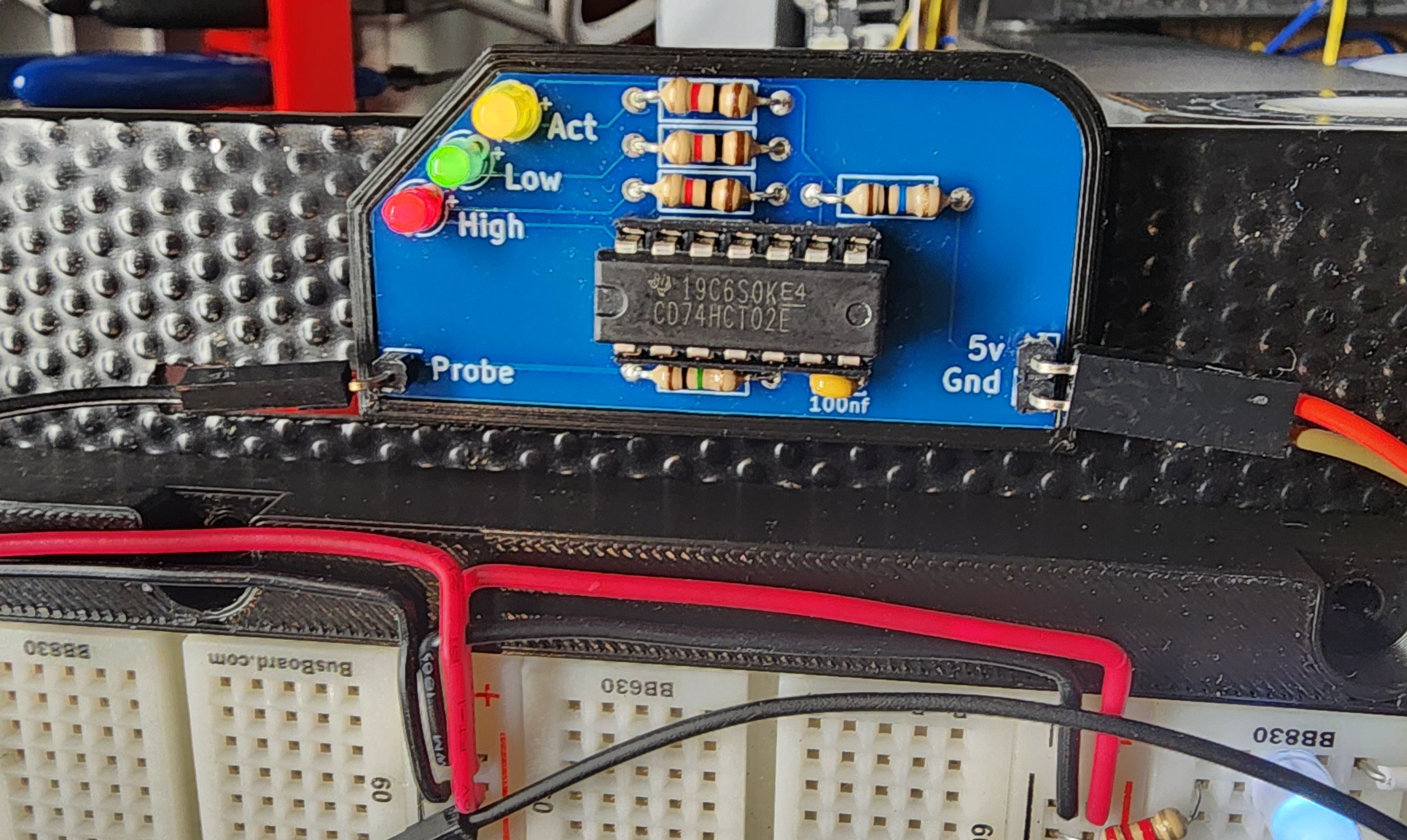 Case for RC2014 TTL Logic probe