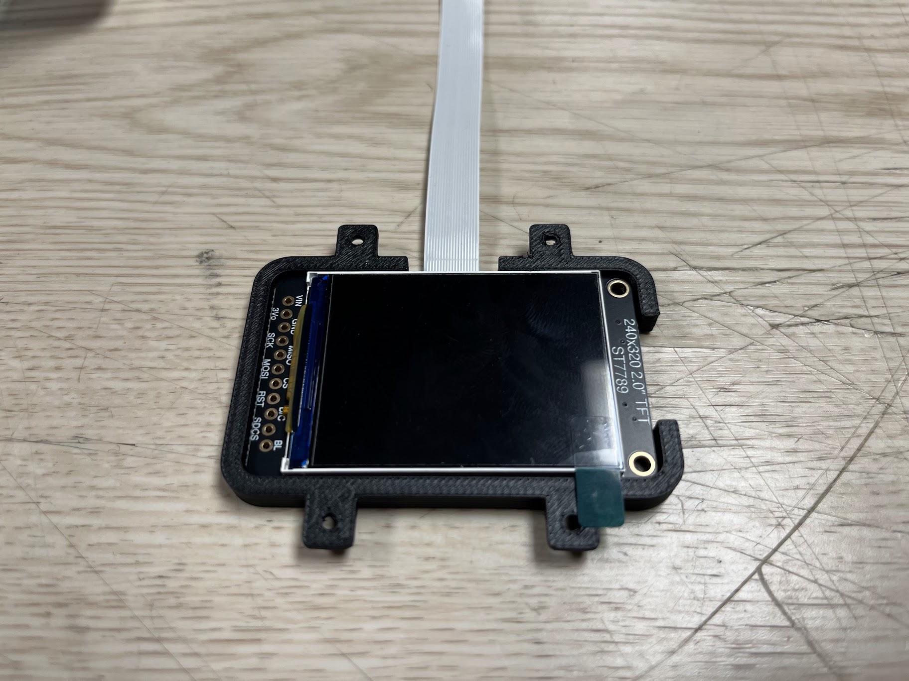 2.0" 320x240 Color IPS TFT Display with microSD Card Bracket