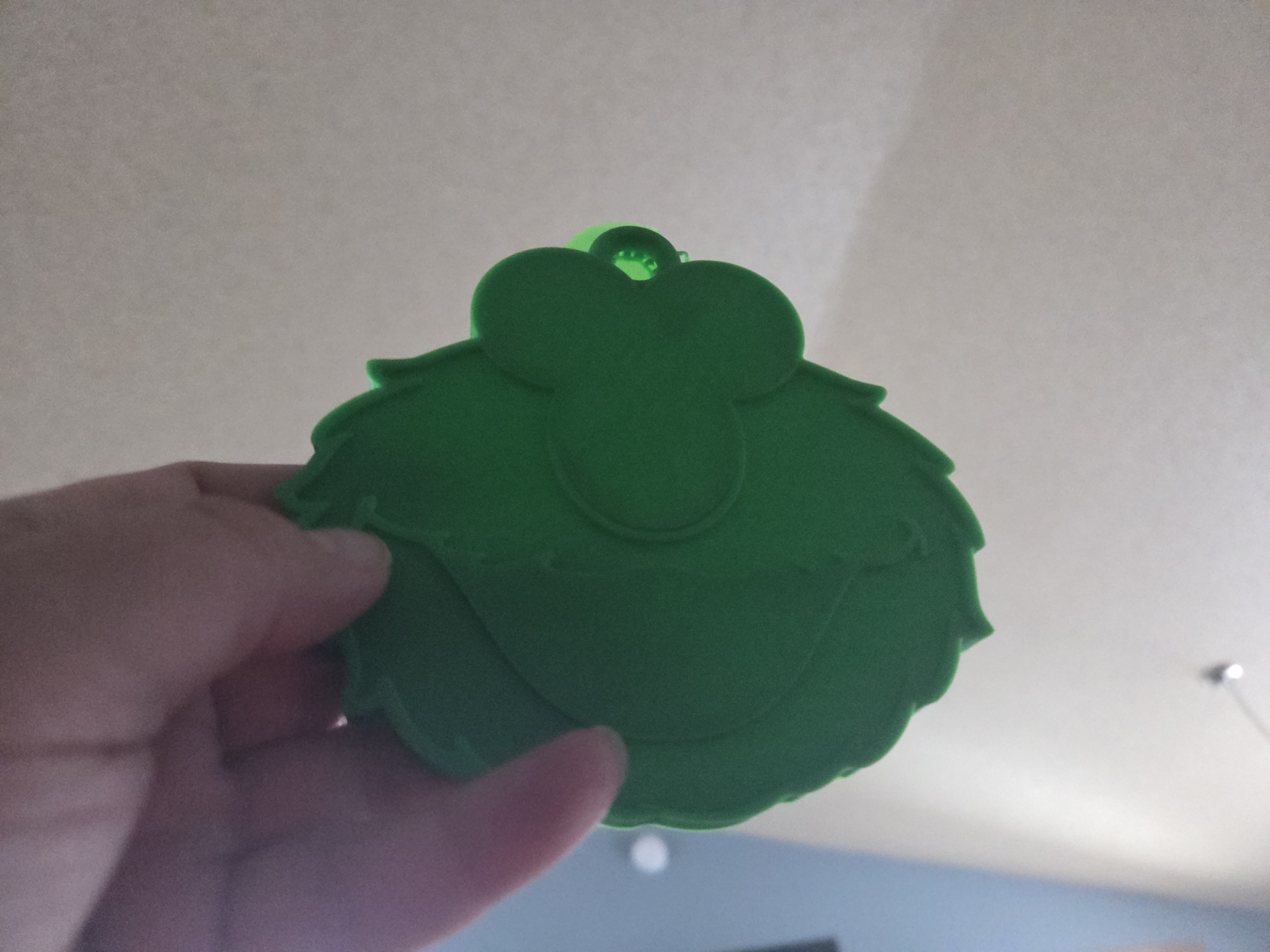 Red Monster Says A Me Elmo Sesame Street Keychain — miniatura 5