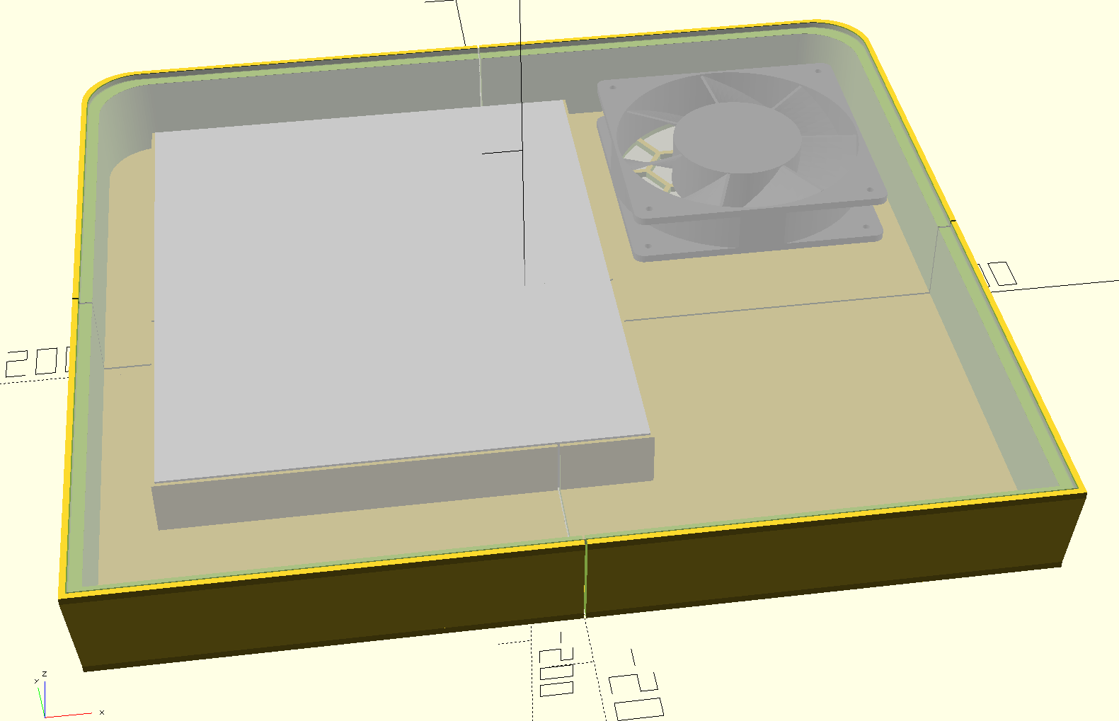 p1s glas riser and IKEA UPPÅTVIND filter system (parametric and openscad)