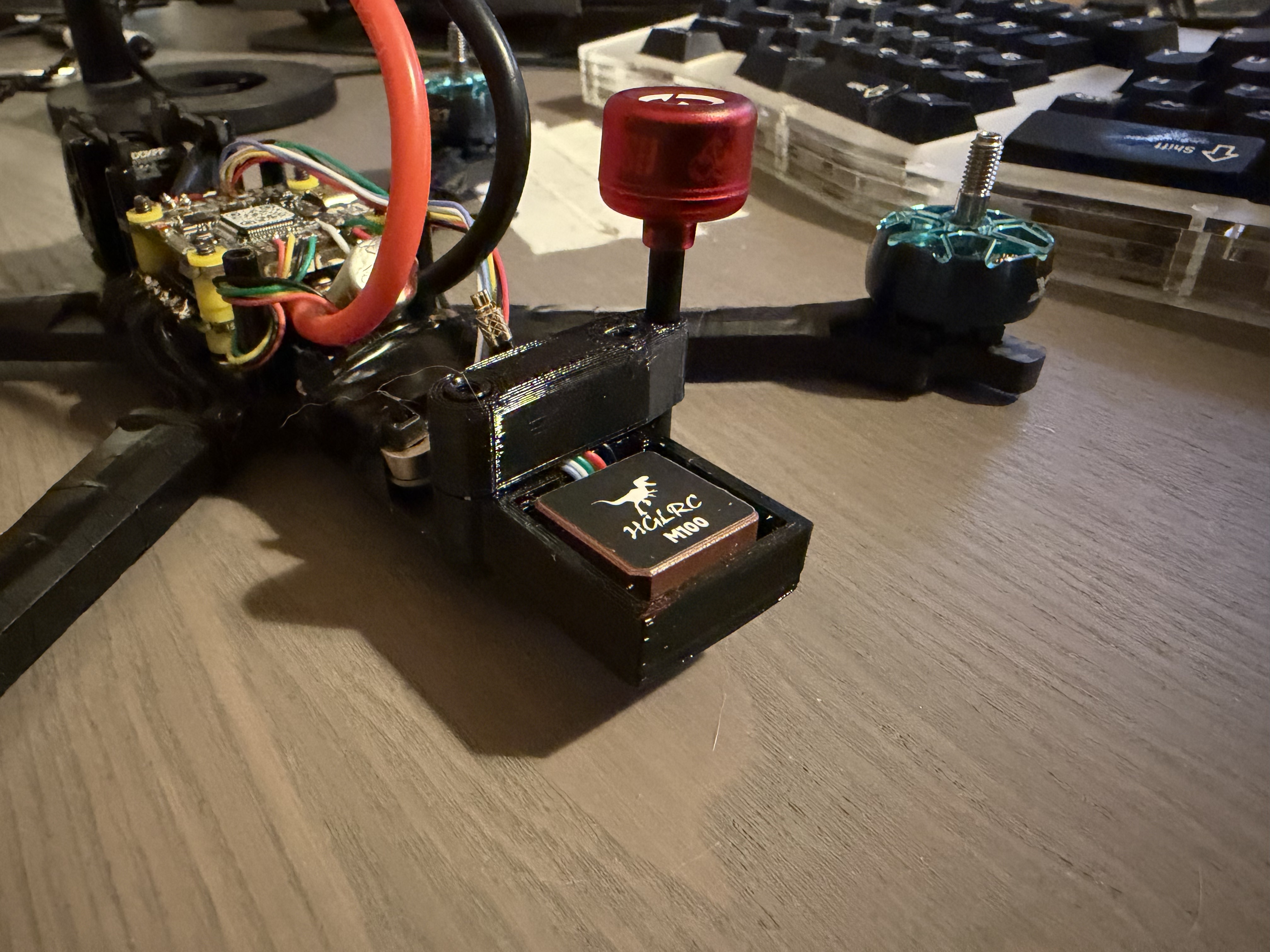 TBS Source One V6 Rush Cherry FPV Antenna Mount 3D model