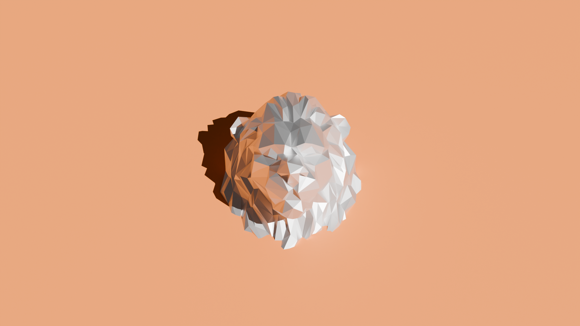 Low Poly Lion Head