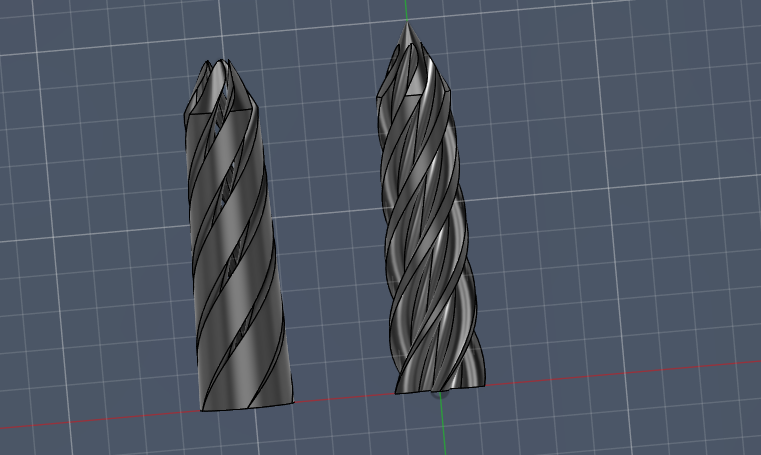 Spiral bullet