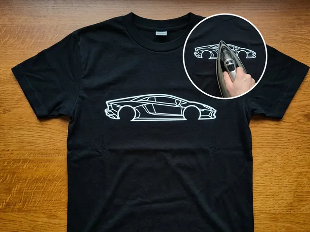 T-shirt print model featuring a Lamborghini Aventador.