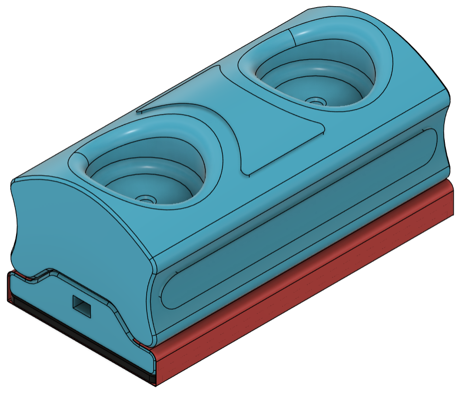 Sanding block for 1/4 sheet