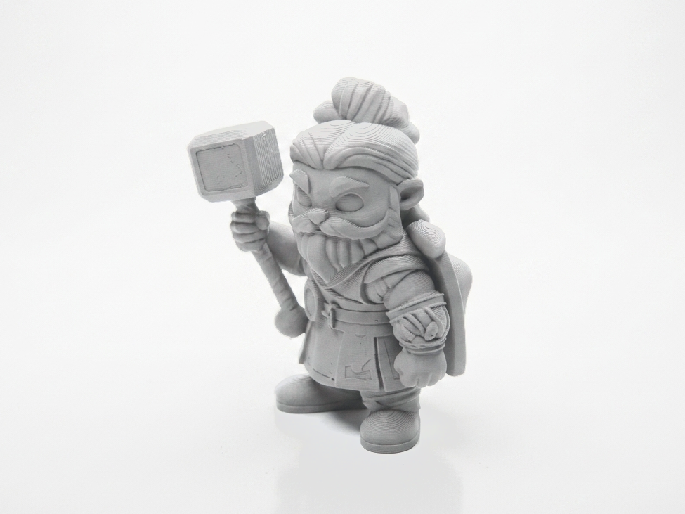 Dwarf Builder Figurine Fantasy 3D Printable