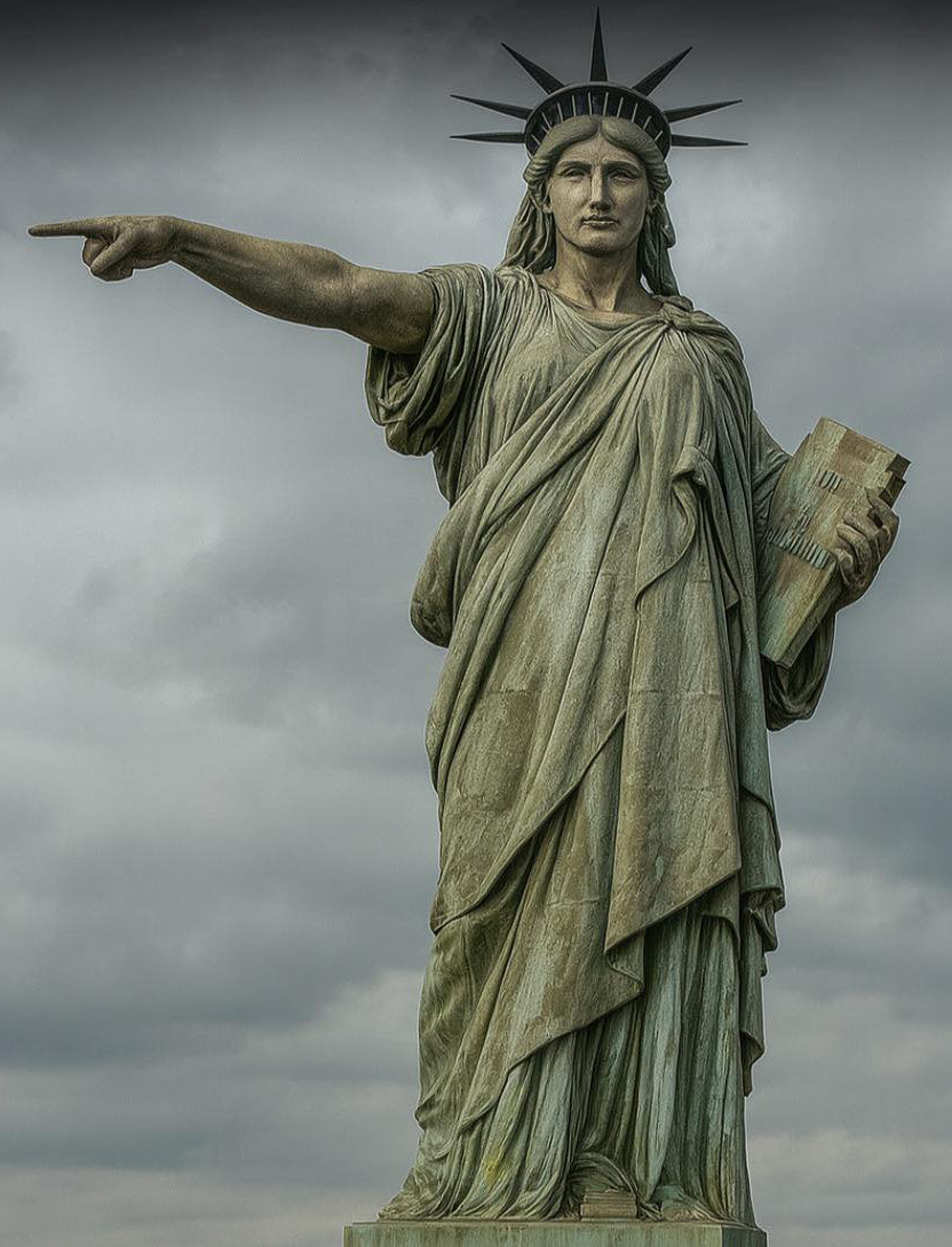 Statue of Liberty "Love it or leave it"