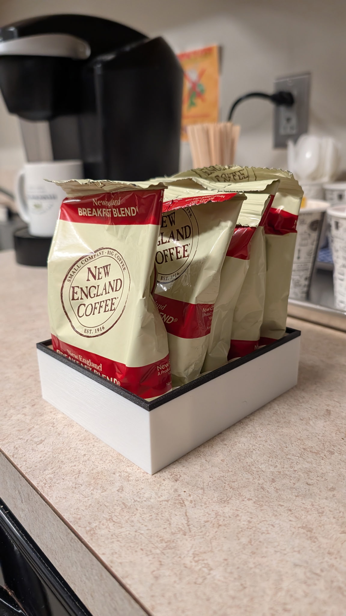 Coffee bag portion pack holder