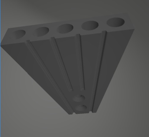 Flag holder for 5 flags