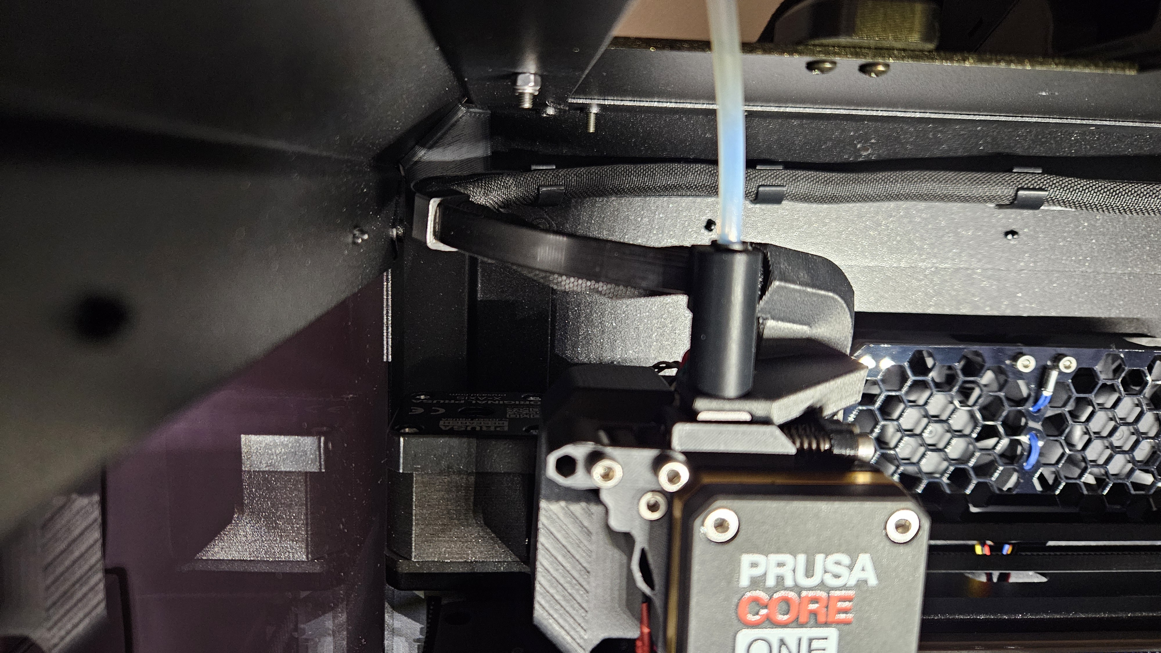 CORE One MMU3 Extruder cable anti sag solution. Only Tywrap needed! — miniatura 6