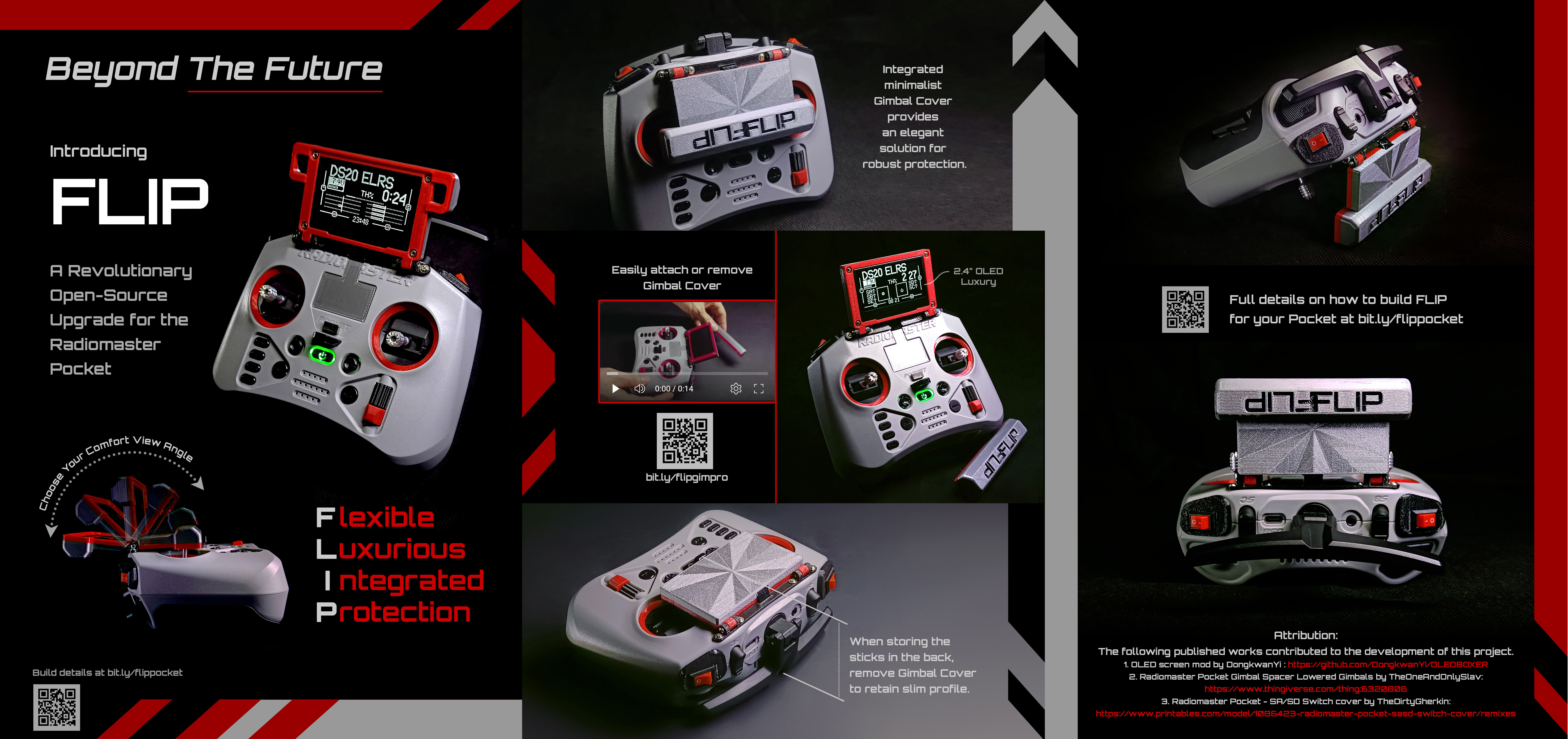 FLIP - Foldable OLED Screen for the Radiomaster Pocket