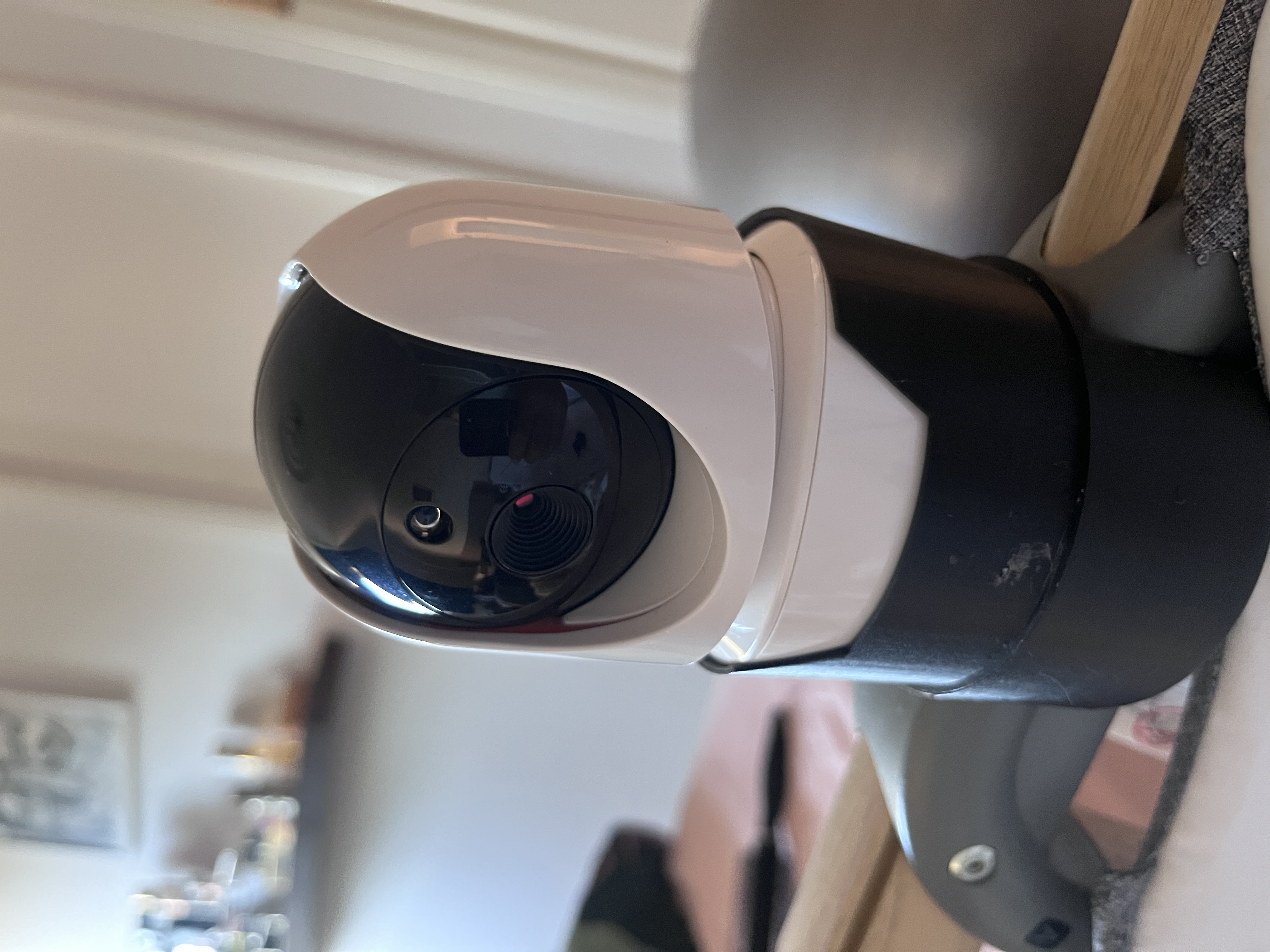 Baby monitor camera holder