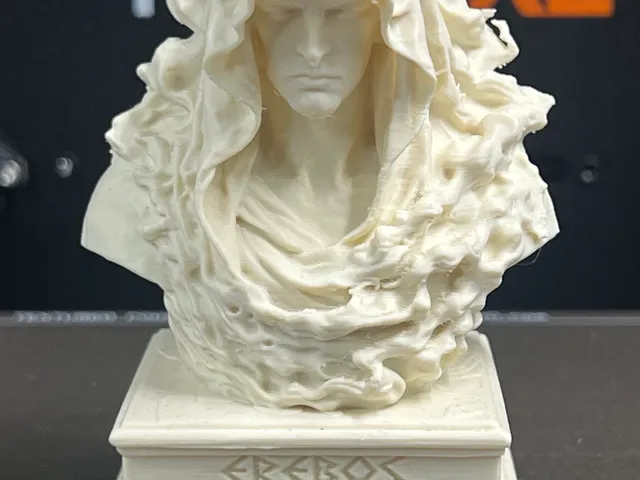 Erebos Bust – Primordial God of Darkness Statue STL