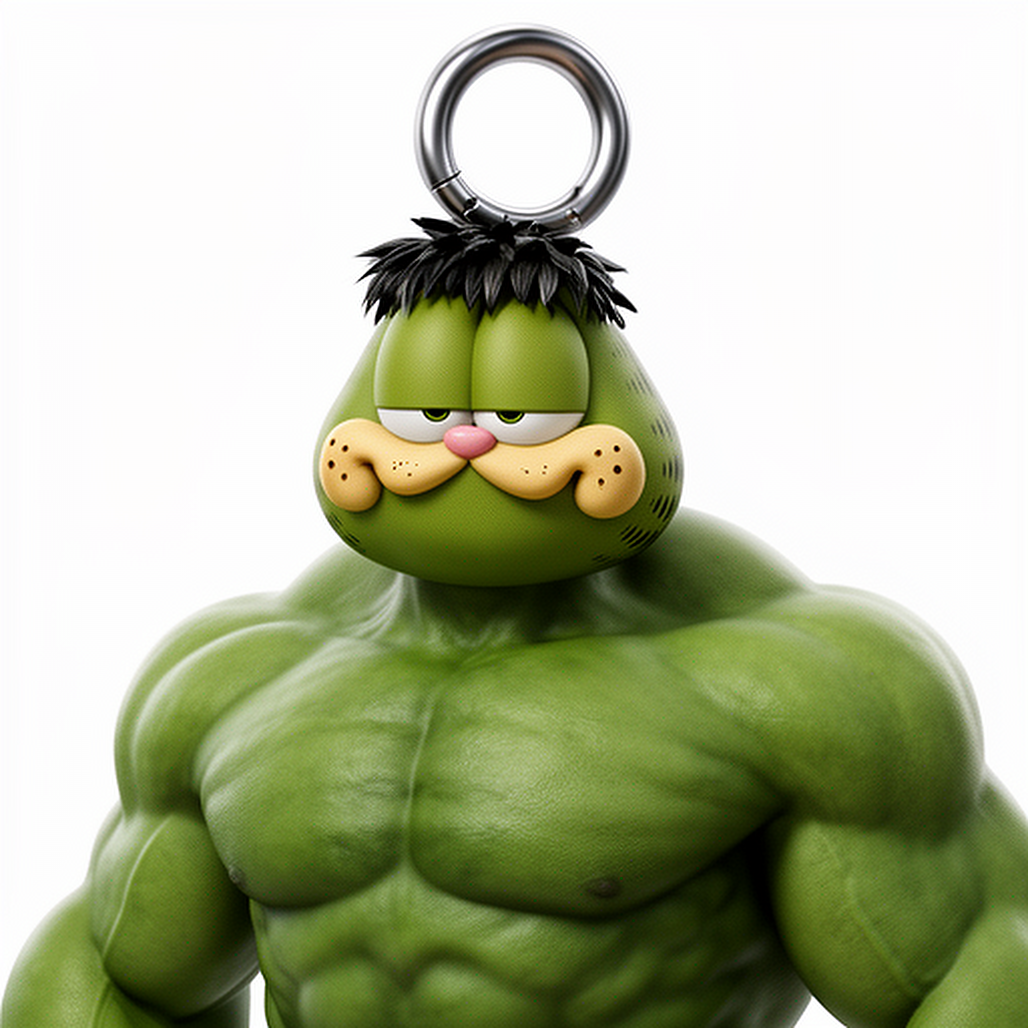 Garfield Hulk Ring Figure