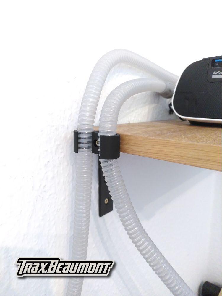 CPAP hose shelf clip