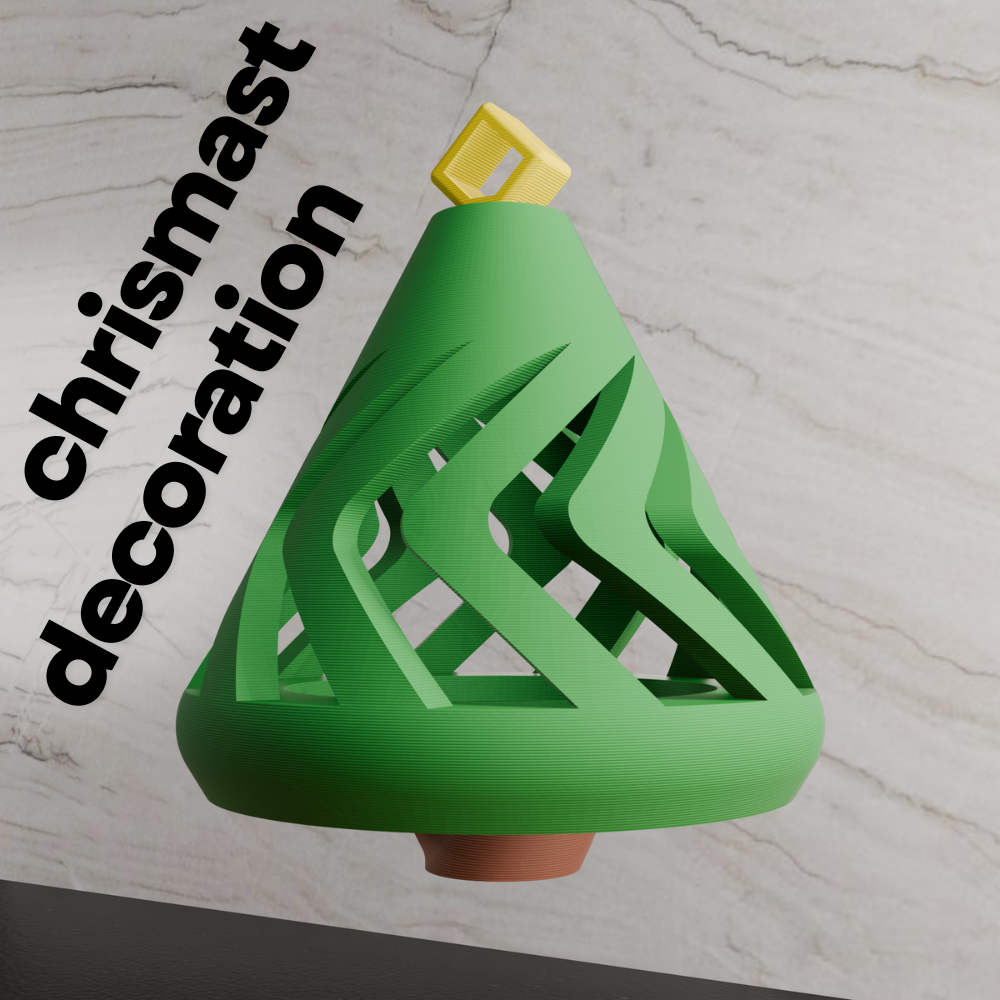 Spiral Chrismast Tree Ornament.