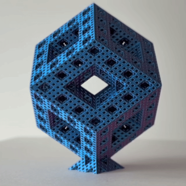 Menger-Style Rhombic Dodecahedron Fractal | Level 3 by Endless