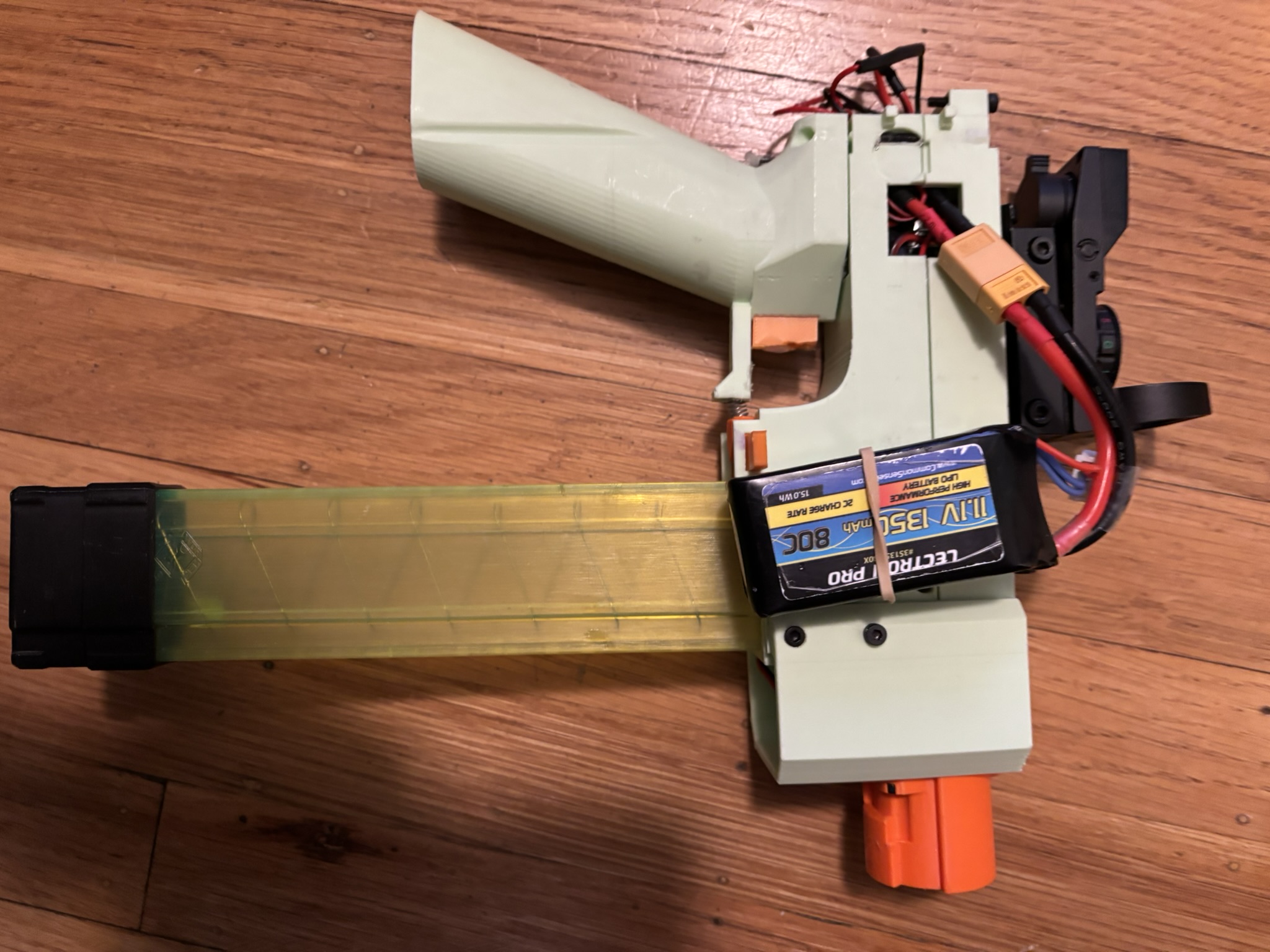 "Push Rod" Nerf Flywheel Blaster 3D model