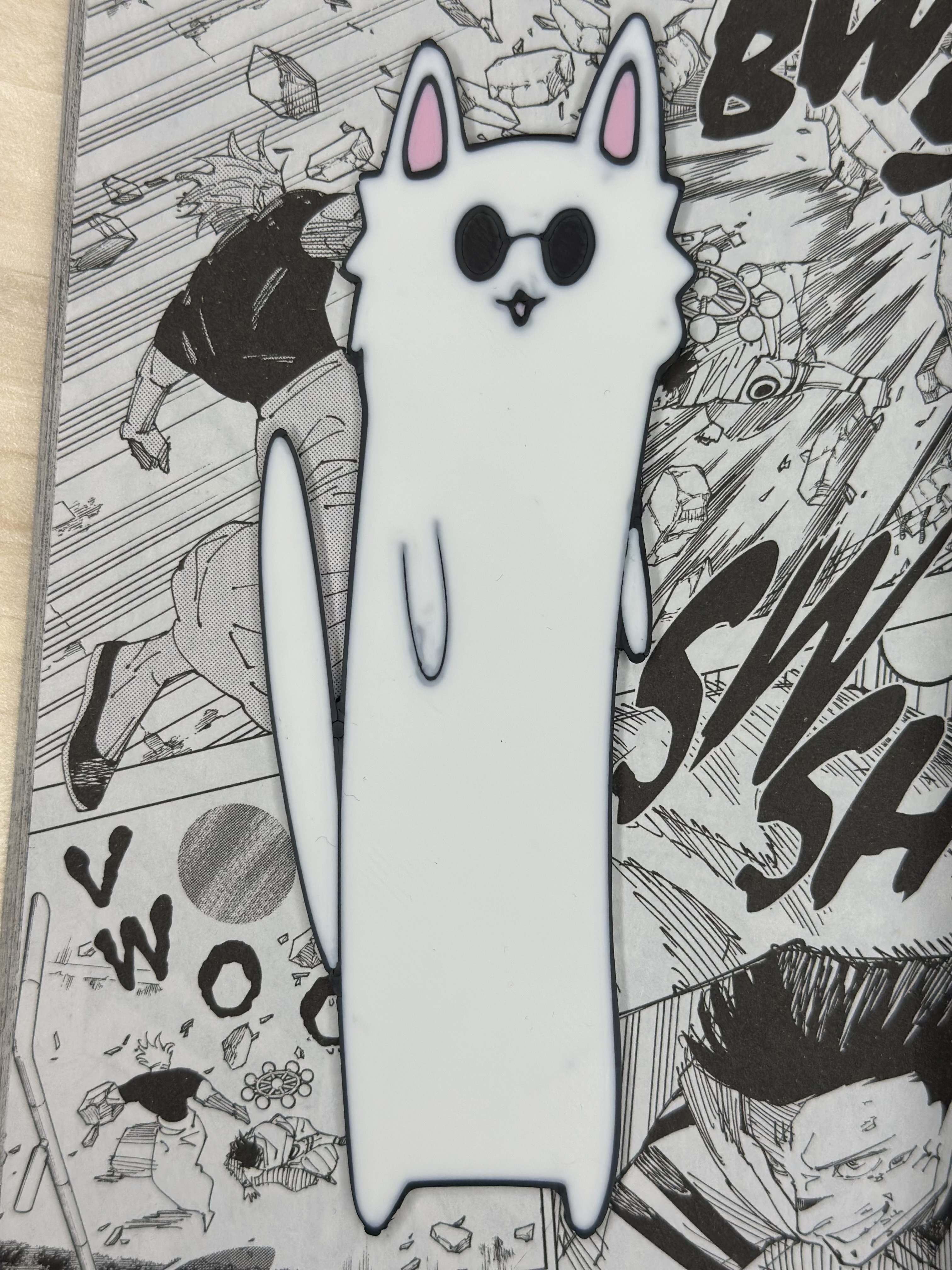 Gojo Cat Bookmark from JJK