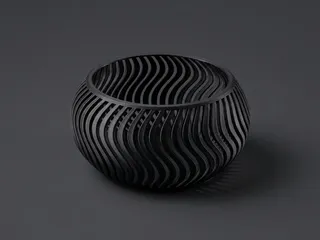 Scandi-Industrial decorative catchall bowl
