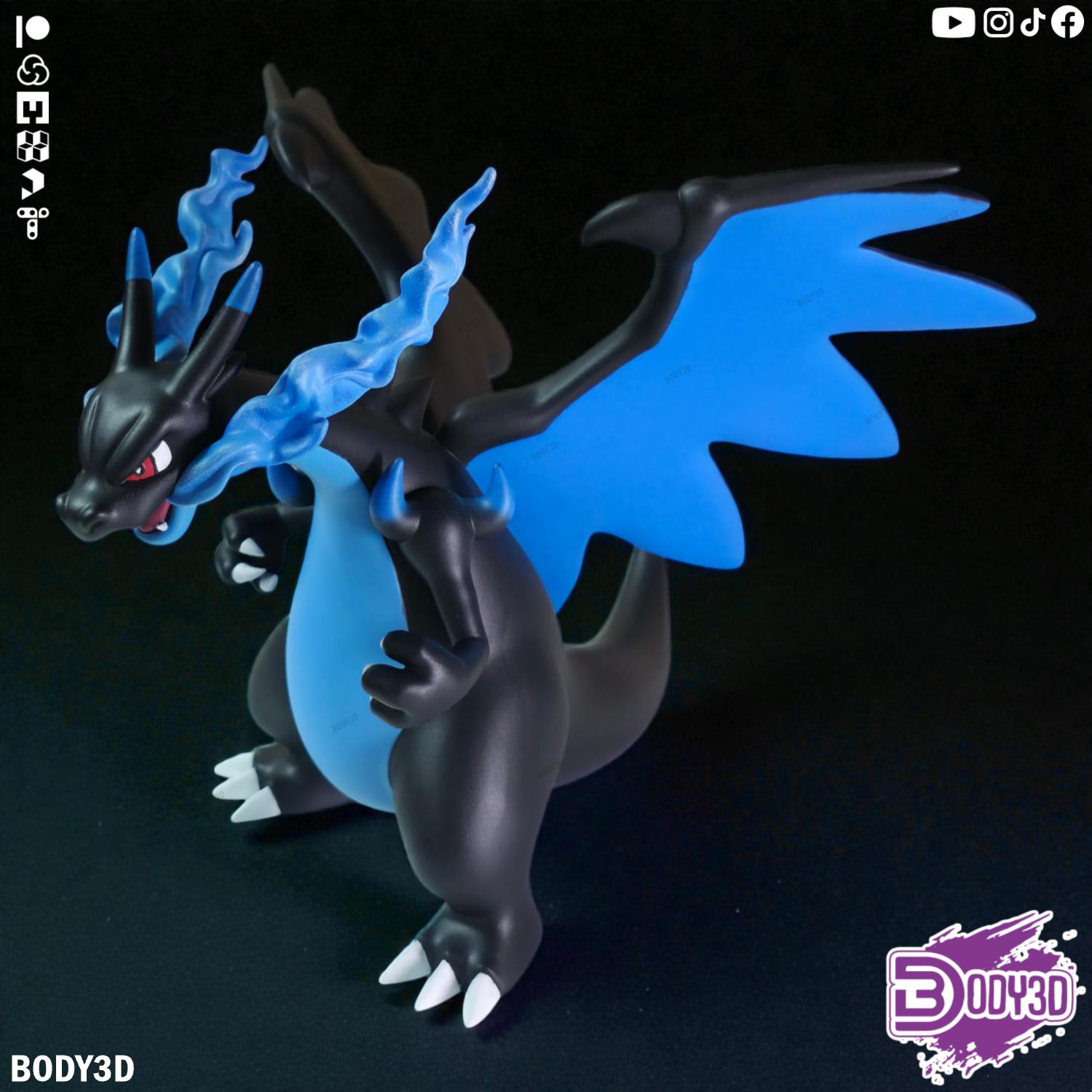 Miniatura 3 do modelo 3D Mega Charizard X