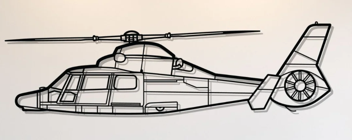 Eurocopter AS365N3+ Dauphin Wall Art