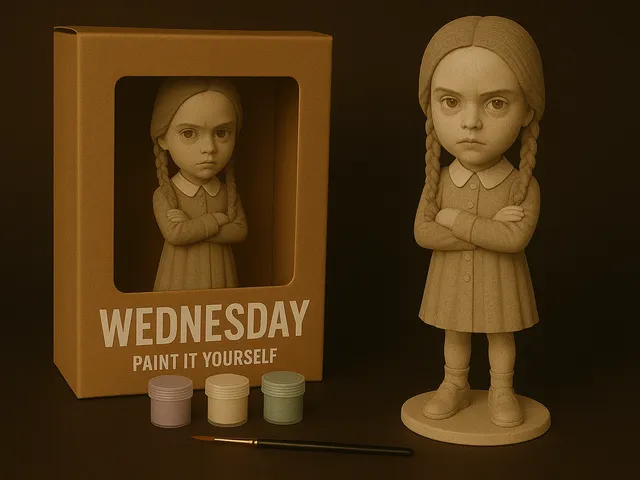 Wednesday Addams – Paint-It-Yourself