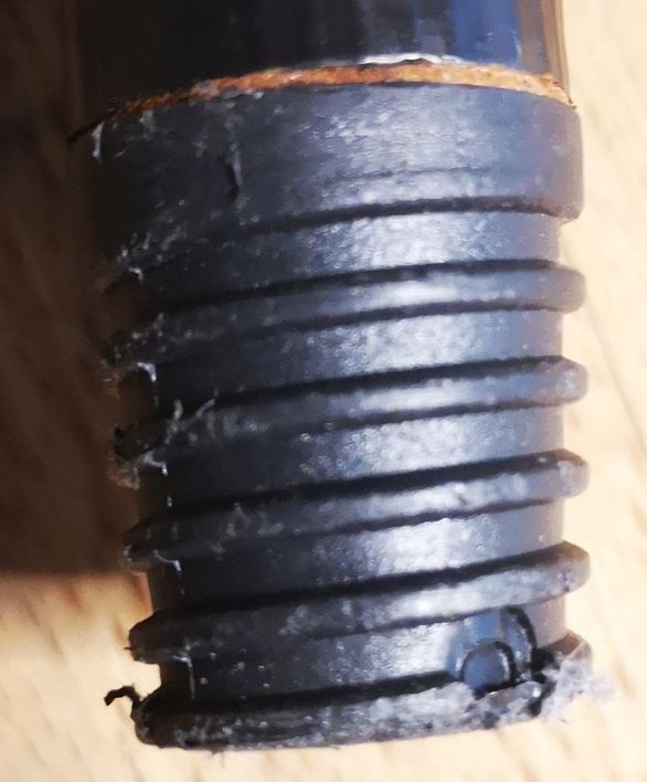 Floor mop thread connector, coarse thread. 3D model