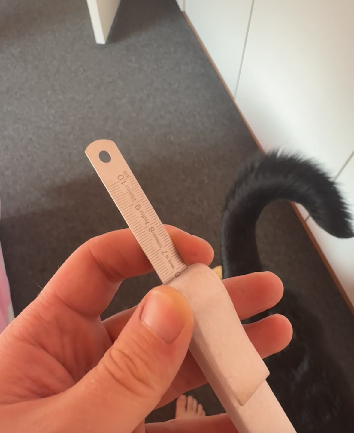 100mm Ruler pocket clip