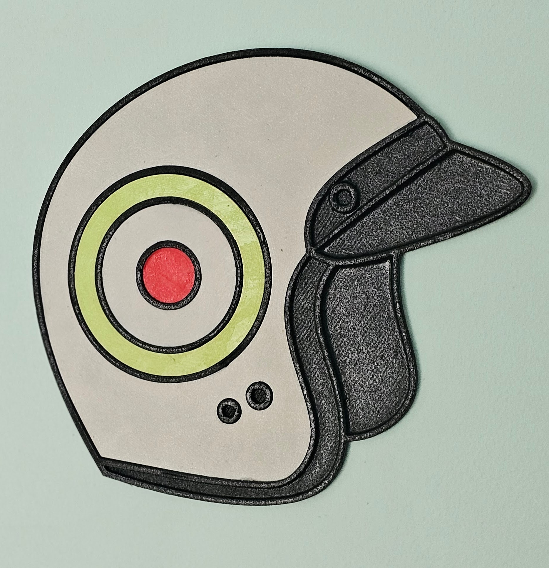 Helmet wall ornament