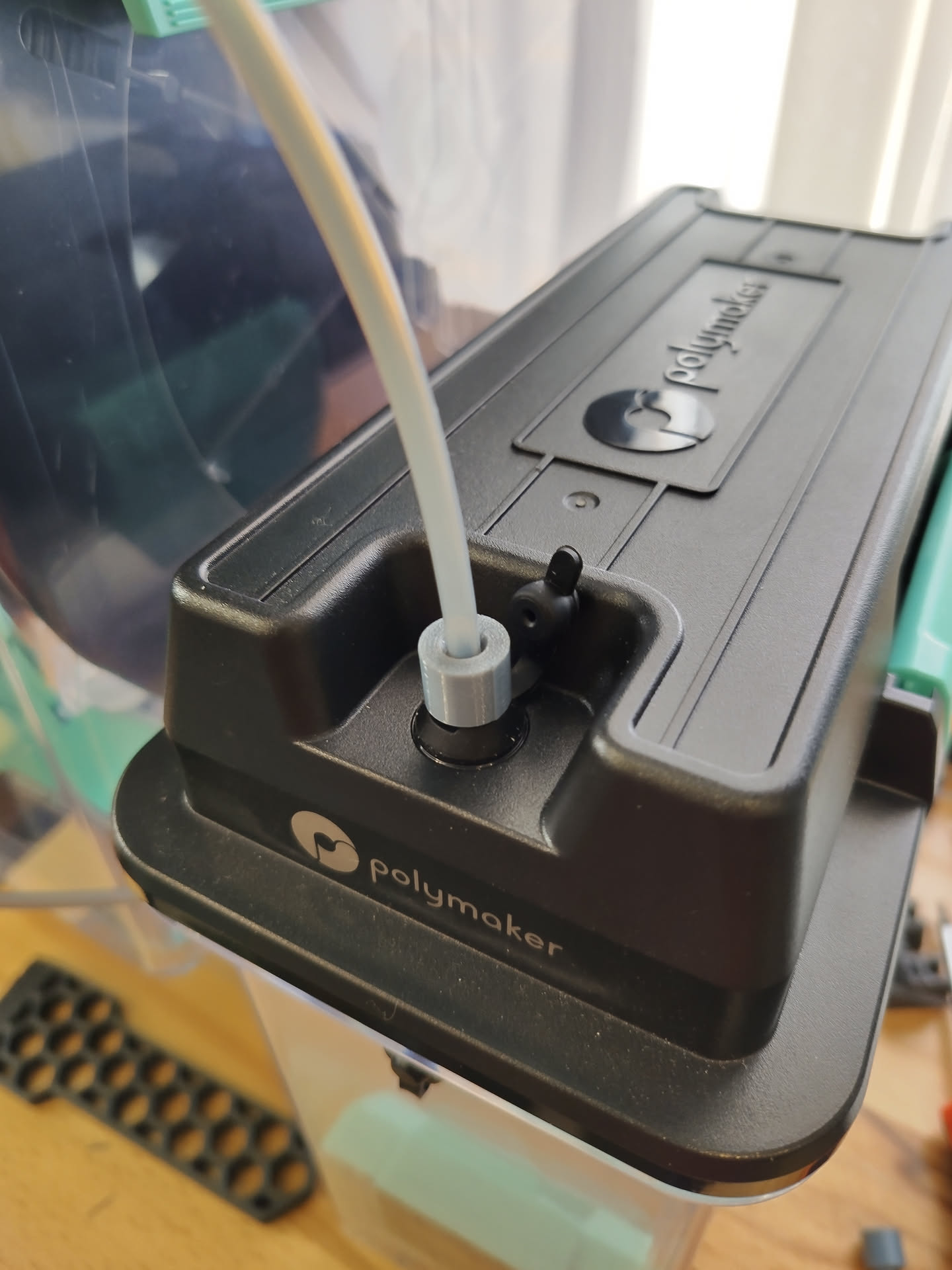 Polymaker Polydryer Box PTFE adapter / stopper 3D model