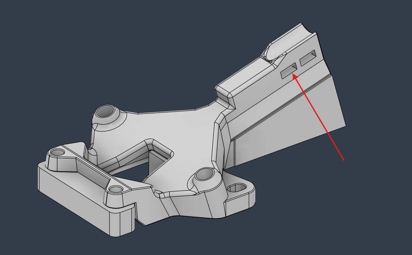 Voron 0.2 - Nitehawk 36 Mount for Dragon Burner and Sherpa Mini - Internal Zip Ties