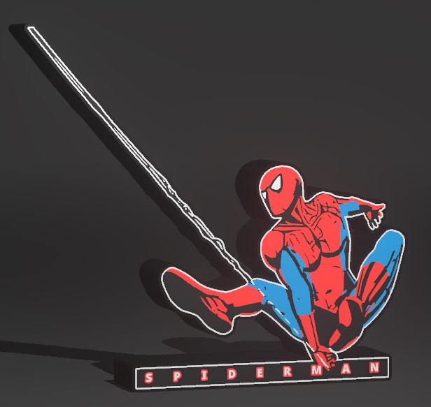Lightbox Spiderman