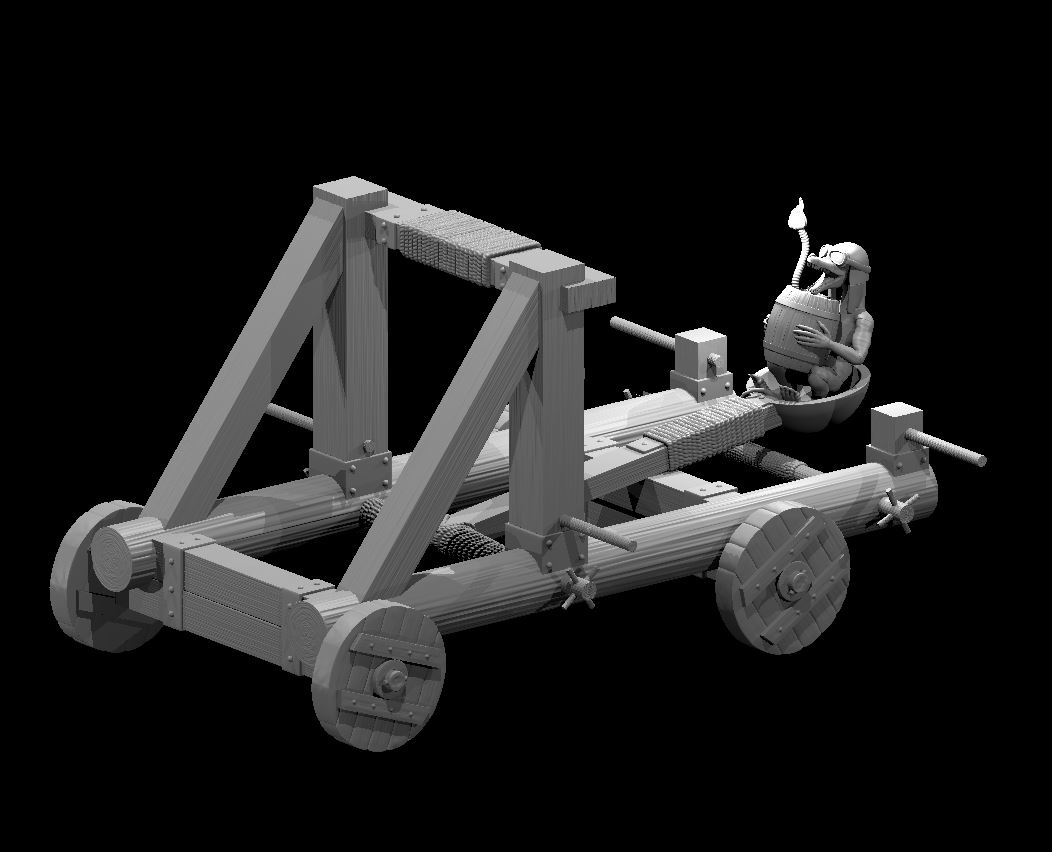 Catapult Terrain Piece and Kobold Ammo