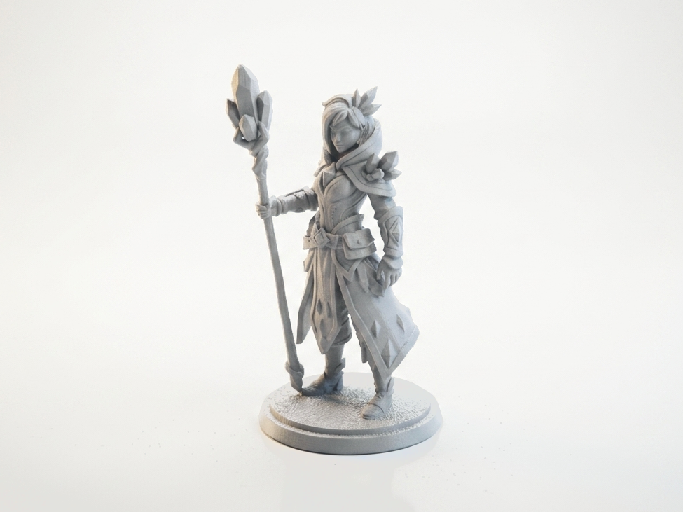 Crystal Queen Figurine Fantasy 3D Printable