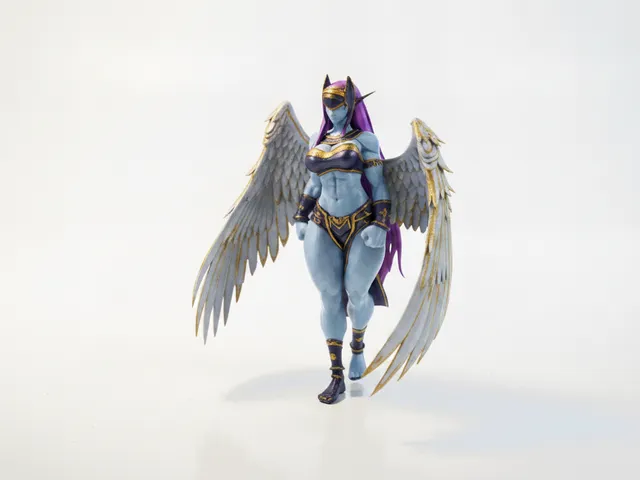 Elf Angel Winged Figurine Fantasy 3D Printable