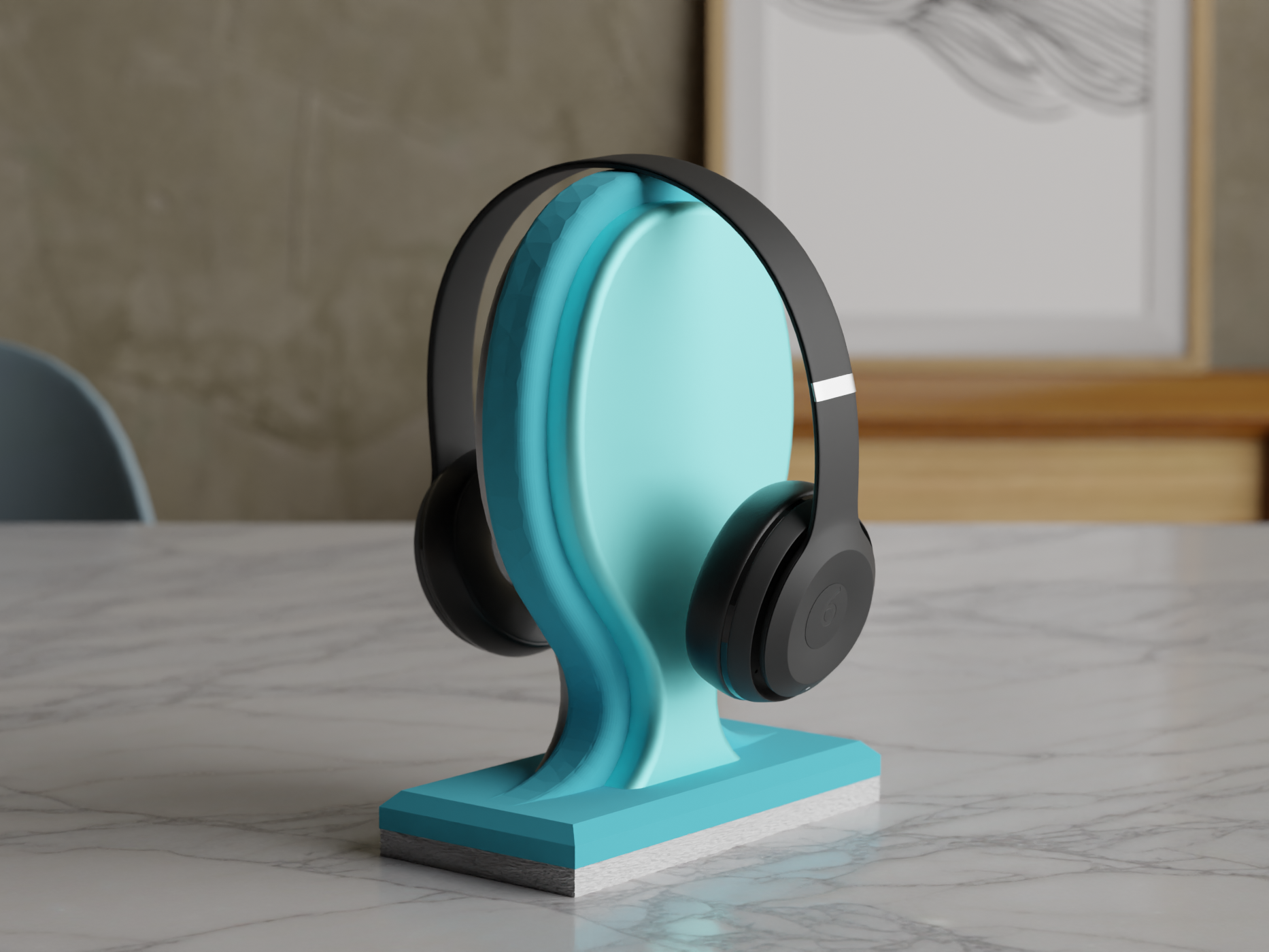 Sleek Headphone Holder: Elevate Your Workspace