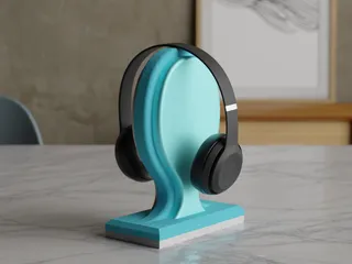 Sleek Headphone Holder: Elevate Your Workspace