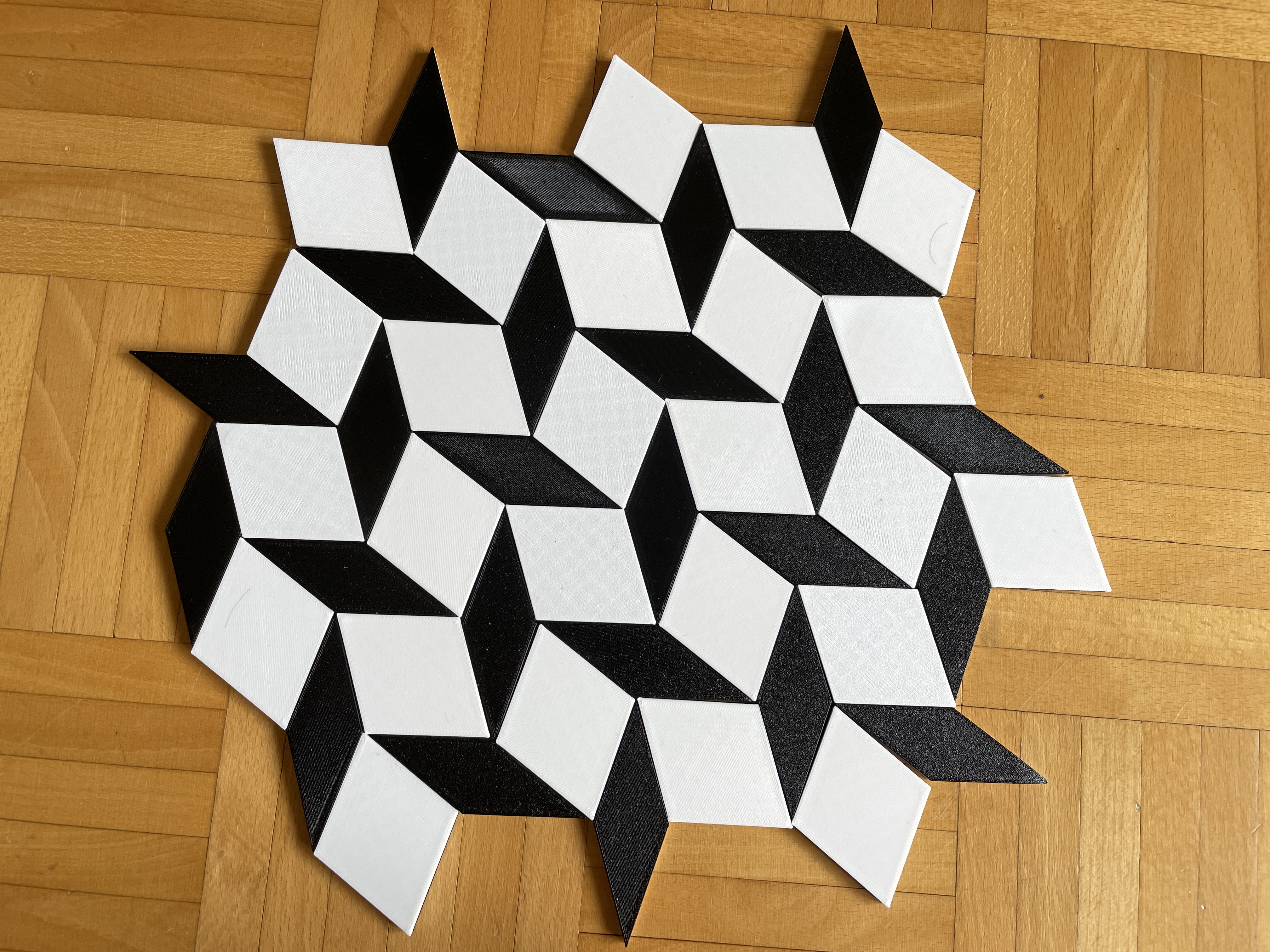 Penrose Rhombi Tesselation