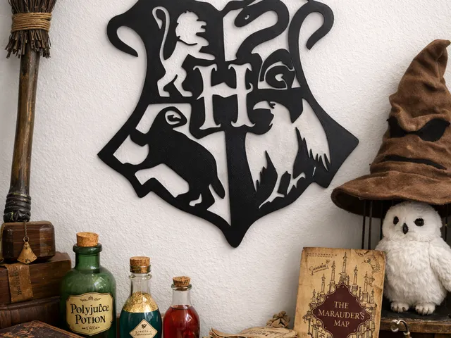 harry potter hogwarts emblem wall decoration