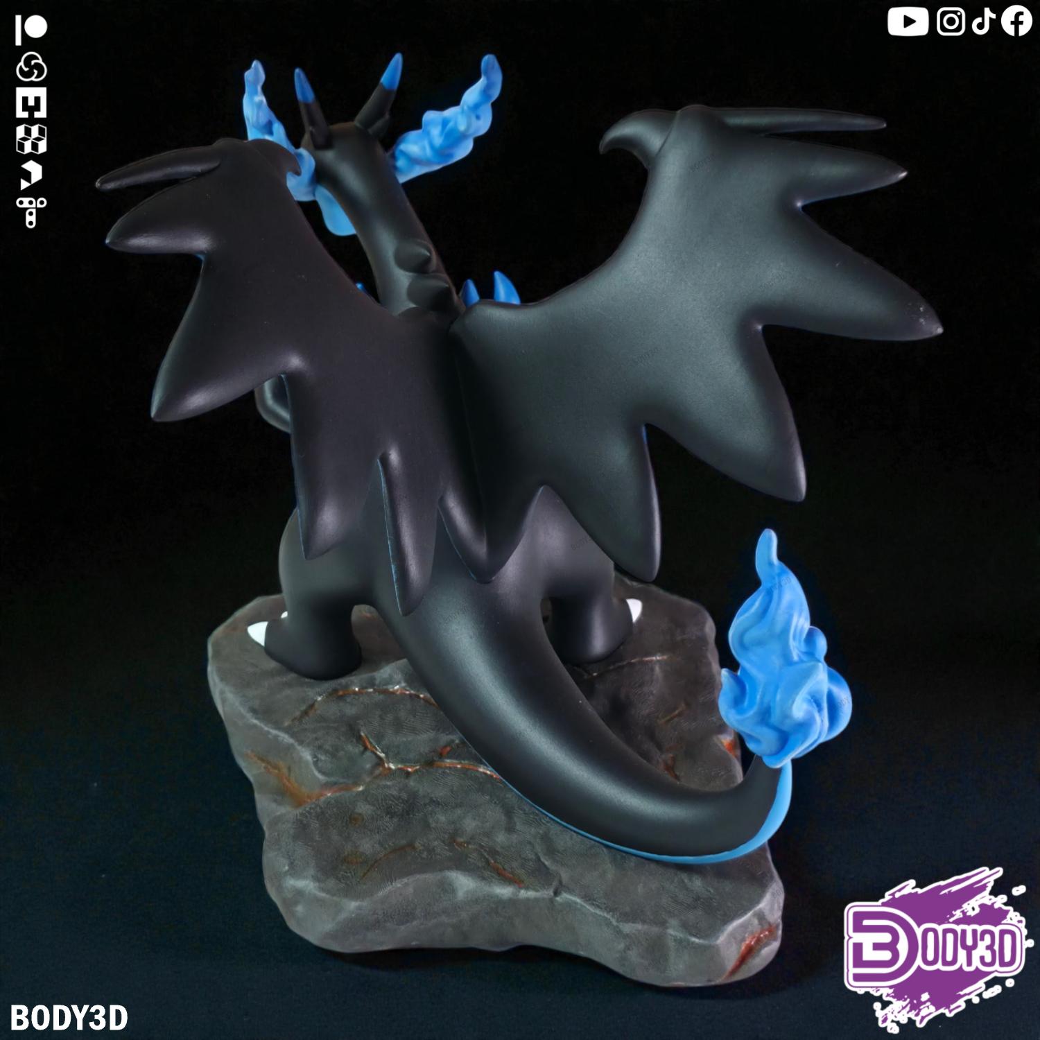 Miniatura 12 do modelo 3D Mega Charizard X